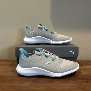 Puma Ignite Fasten8 women’s Golf Shoes-high rise/silver/scuba-Size 6.5 NIB🩵
